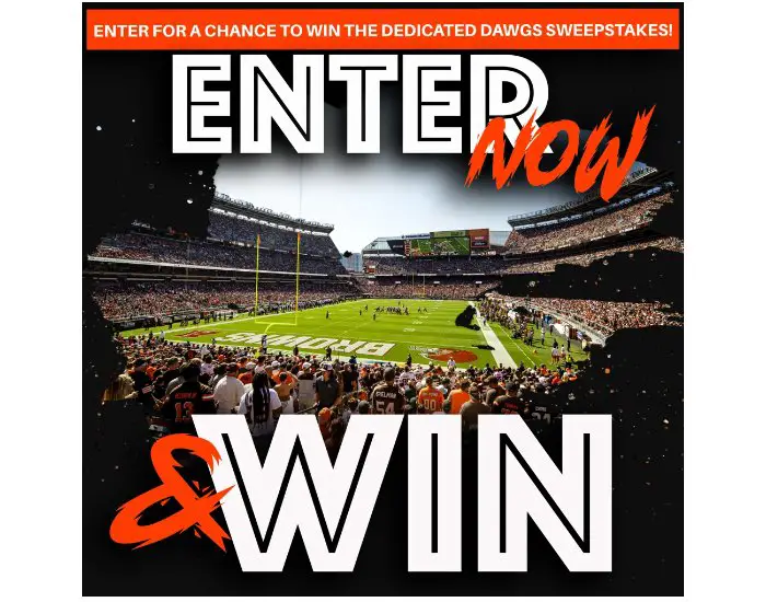 Cleveland Browns 2024 CrossCountry Mortgage Dedicated Dawgs Sweepstakes - Win $25,000, NFL Game Tickets & More