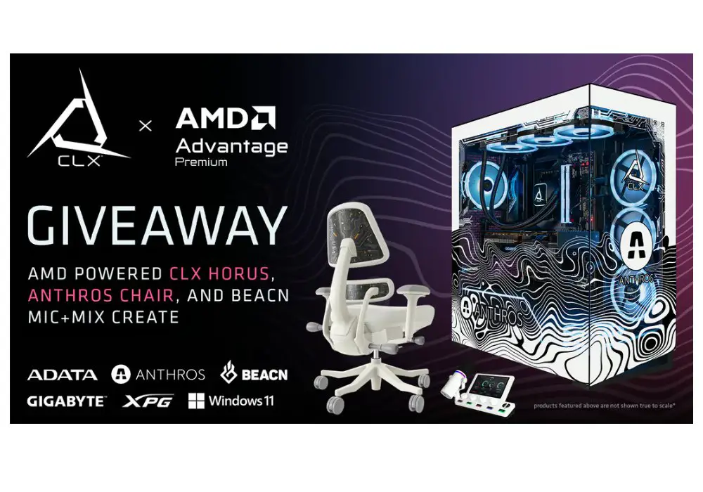 CLX Gaming X AMD Custom PC Setup Giveaway - Win A Gaming PC & More