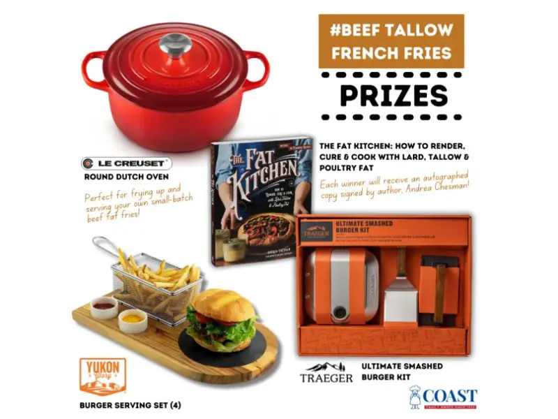 COAST Beef Tallow French Fries Contest - Win A Dutch Oven, Recipe Book & More