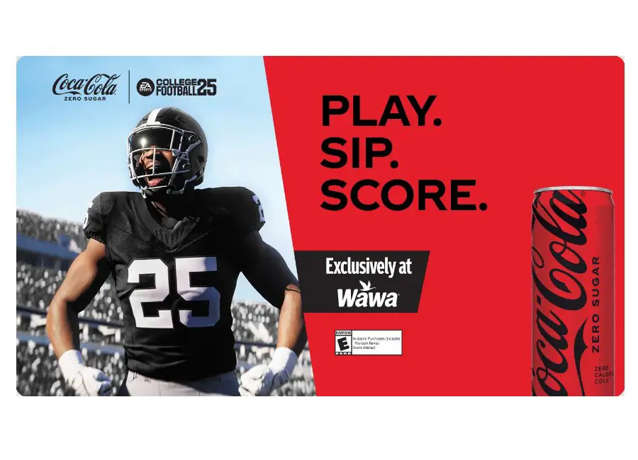 Coca-Cola Coke Zero Sugar EA Sports Fall Sports Instant Win Game - Win A Gaming Console With EA NCAA '25 (50 Winners)