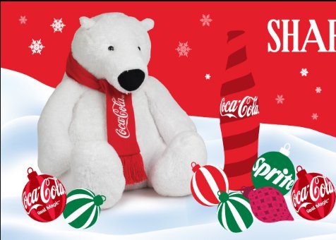 Coca-Cola Holiday Magic Plush Bear Sweepstakes – Win A 30” Plush Polar Bear With Knitted Scarf (115 Winners)