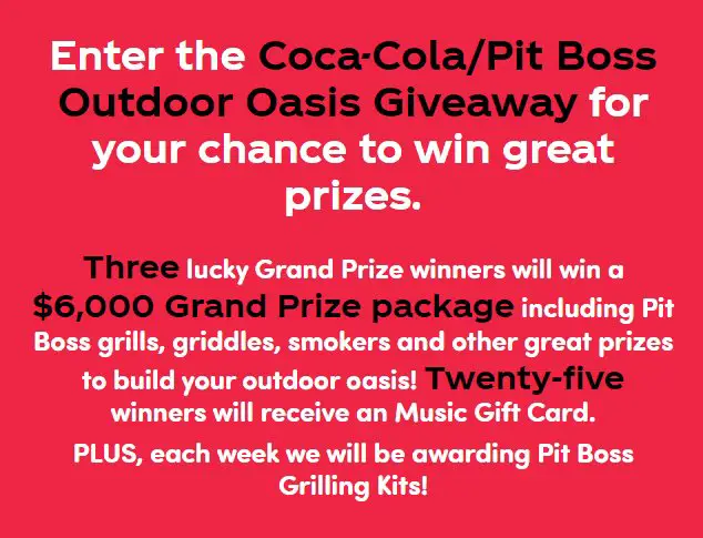 Coca-Cola Pit Boss Outdoor Oasis Giveaway - Win A $6,000 Outdoor Grill Package