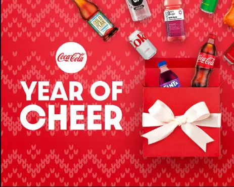 Coca-Cola Year of Cheer Sweepstakes - Win A Year’s Supply Of Coca Cola Products (37 Winners)