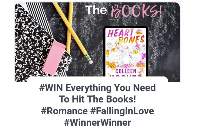 Colleen Hoover Everything You Need To Hit The Books Sweepstakes - Win an Amazon Gift Card and a Book