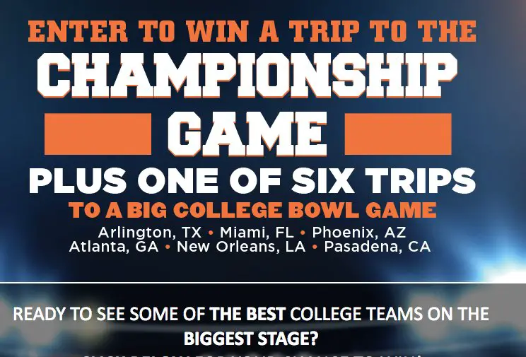 College Football Sweepstakes