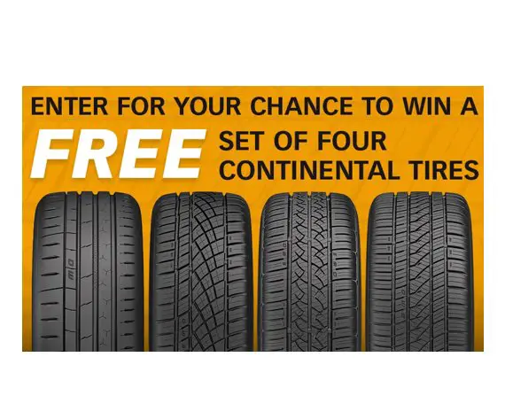 Continental Tire Powernation Spring Sweepstakes - Win A Set Of 4 Tires Worth $1,200