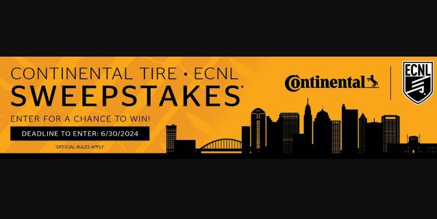 Continental Tire x ECNL Sweepstakes – Win A Trip For 4 To The 2024 MLS All-Star Game In Columbus