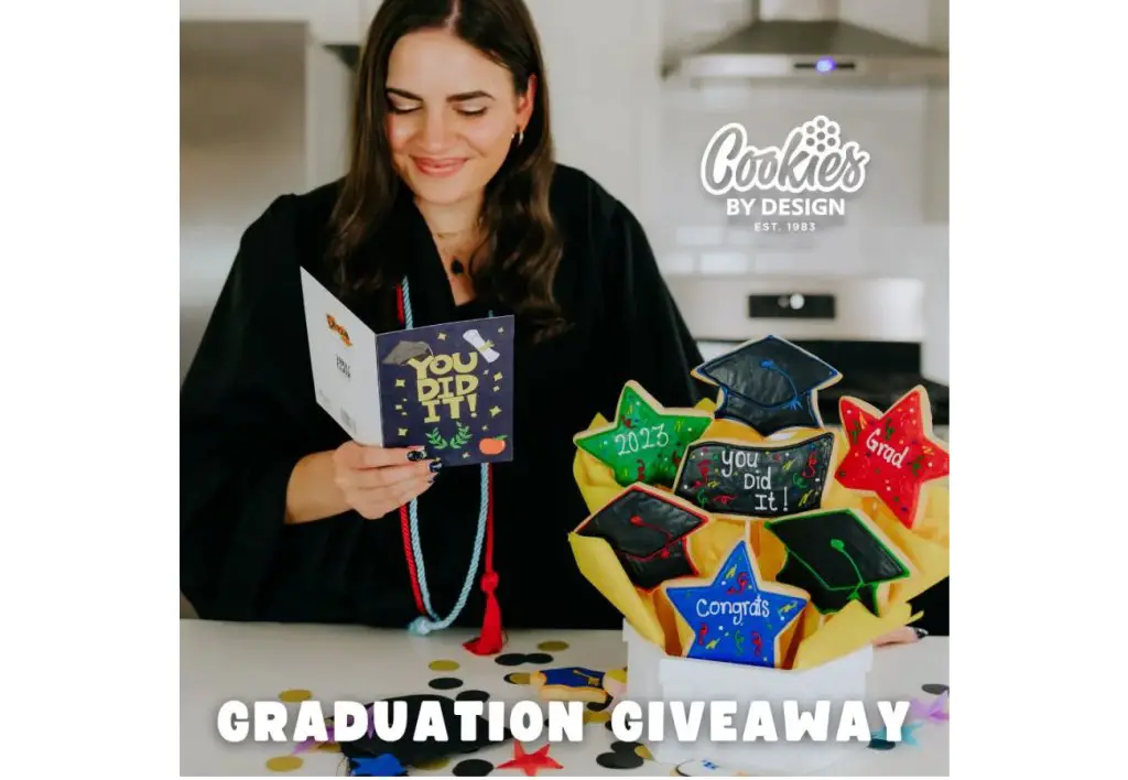 Cookies By Design Graduation Giveaway - Win A Graduation Cookie Bouquet (5 Winners)