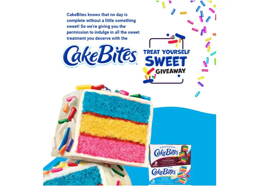 Cookies United Cake Bites Treat Yourself Sweet Giveaway - Win An IPad, A Year's Worth Of Cakebites And More!