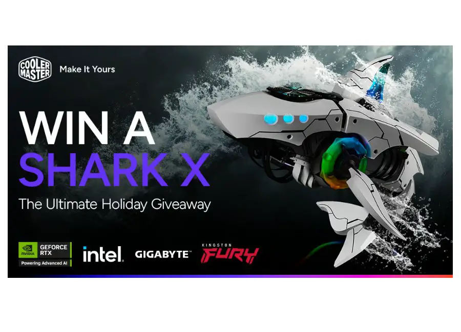 Cooler Master Shark X Giveaway - Win A Gaming PC Worth $5,000