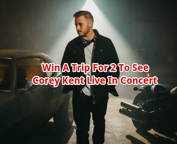 Corey Kent Red Rocks Flyaway Sweepstakes - Win a trip for 2 to see Corey Kent live in concert