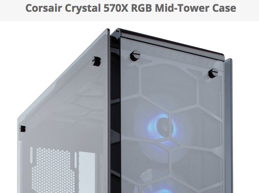 Corsair Crystal 570X RGB Mid-Tower Case