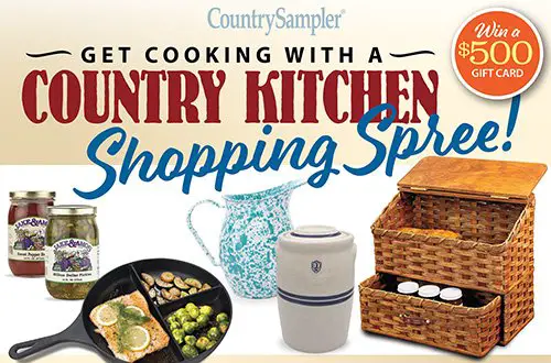 Country Sampler Country Kitchen Shopping Spree 2023 Giveaway - Win A $500 Gift Card