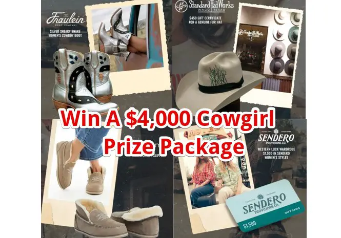 Cowgirl Lucky Giveaway - Win A $4,000 Cowgirl Prize Package