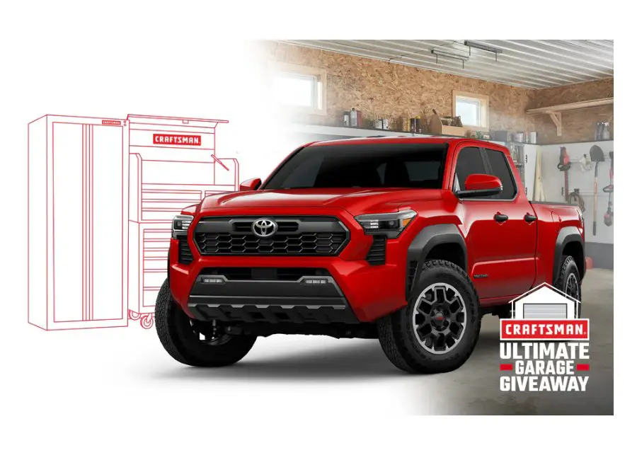 Craftsman Ultimate Garage Giveaway - Win A Brand New 2024 Toyota Tacoma Truck