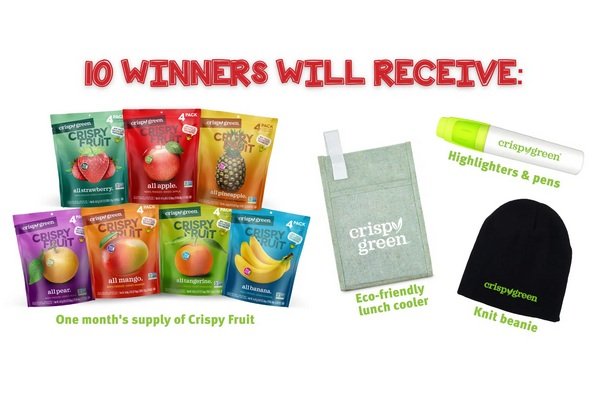 Crispy Green 2022 Back To School Contest - Win One Month's Supply of Crispy Green Products and More