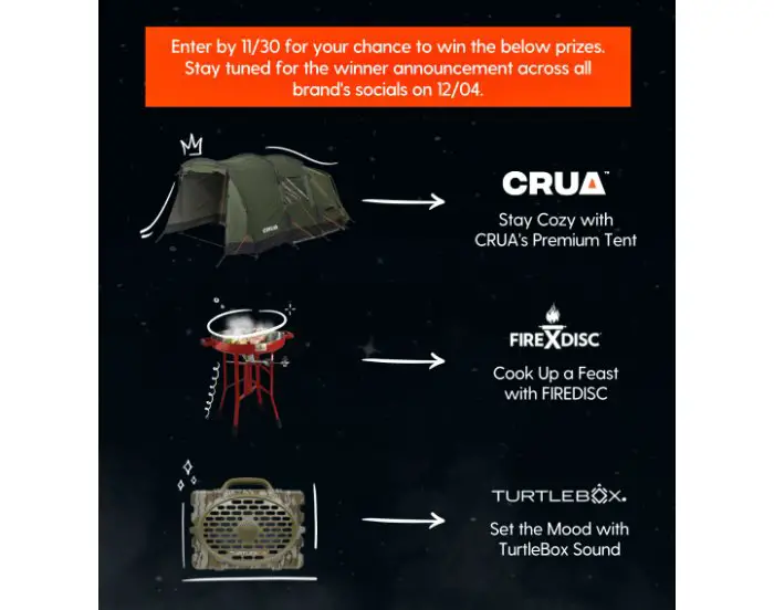 CRUA Outdoors Competition - Win A Premium Tent, Propane Powered Cooker And A Bluetooth Speaker