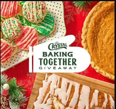 Crystal Creamery Baking Together Sweepstakes –  Win $100 Visa Gift Card, A Set Of Spatulas & More (3 Winners)