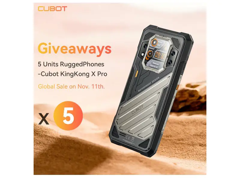 CUBOT KingKong Power X Pro Global Launch Giveaway - Win A CUBOT KingKong Power X (5 Winners)