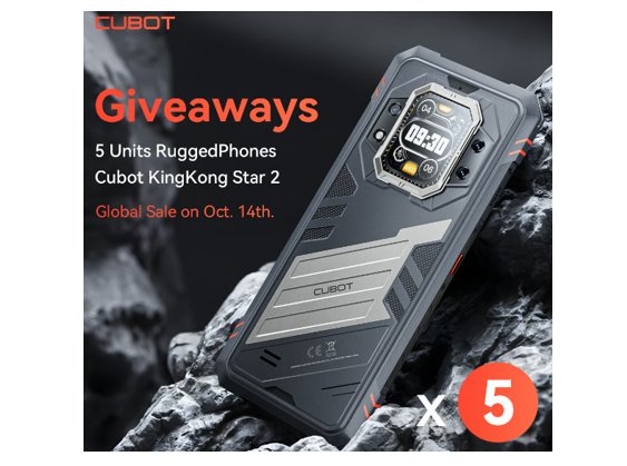 Cubot KingKong Star 2 Global Sale Giveaway - Win A Free Smartphone {5 Winners}