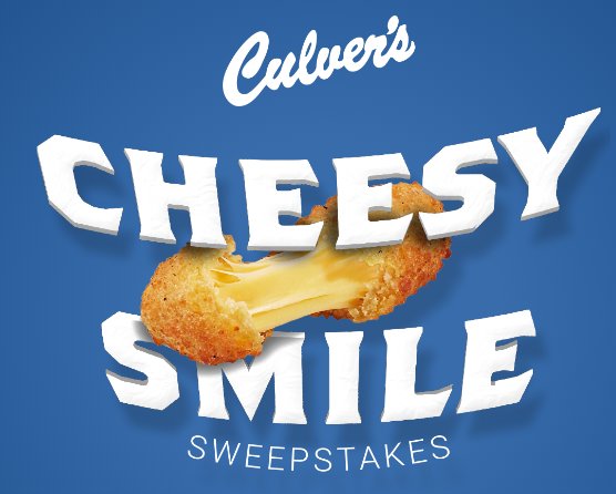 Culver’s Cheesy Smile Sweepstakes – Win A $75 Culver’s Gift Card + Free Merchandise