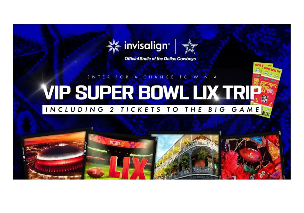 Dallas Cowboys VIP Superbowl Trip Sweepstakes - Win Two Tickets To Super Bowl LIX & More