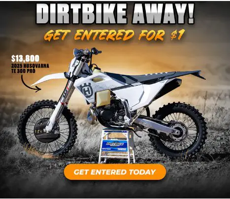 DBC 2024 End Of Year Giveaway – Win A 2025 Husqvarna TE300 Pro Dirt Bike