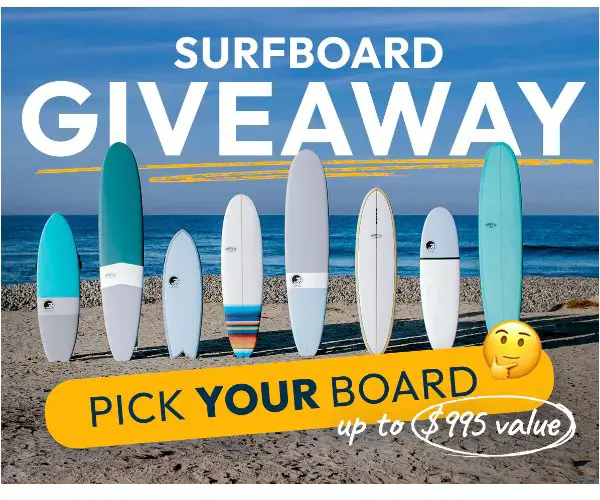 Degree 33 Pick Your Surfboard Fall Giveaway - Win A Surfboard Worth $995.00!