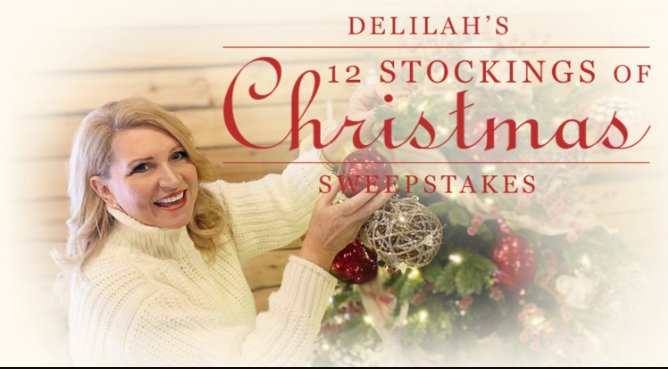 Delilah’s 12 Stockings of Christmas Sweepstakes – Win A Hickory Farms Gift Box & More (12 Winners)