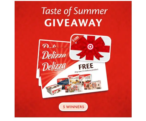 Delizza Taste of Summer Giveaway 2024 - Win A $100 Target Gift Card & 3 Delizza Product Coupons (5 Winners)