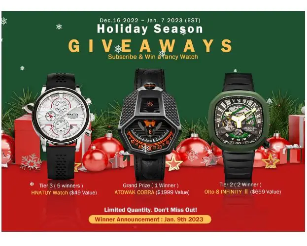 DIDAMODA Holiday Season Giveaways - Win A $2,000 Watch