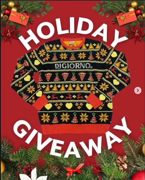 DiGiorno Holiday Sweater Sweepstakes – Win A DiGiorno Holiday Sweater And A Free DiGiorno Pizza (10 Winners)