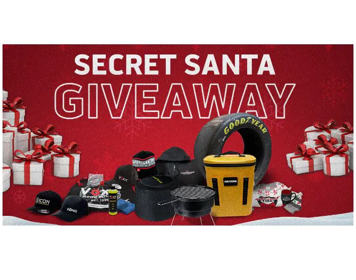 Discount Tire Secret Santa Sweepstakes - Win Merch, Goodyear Tire or Outdoor Gear