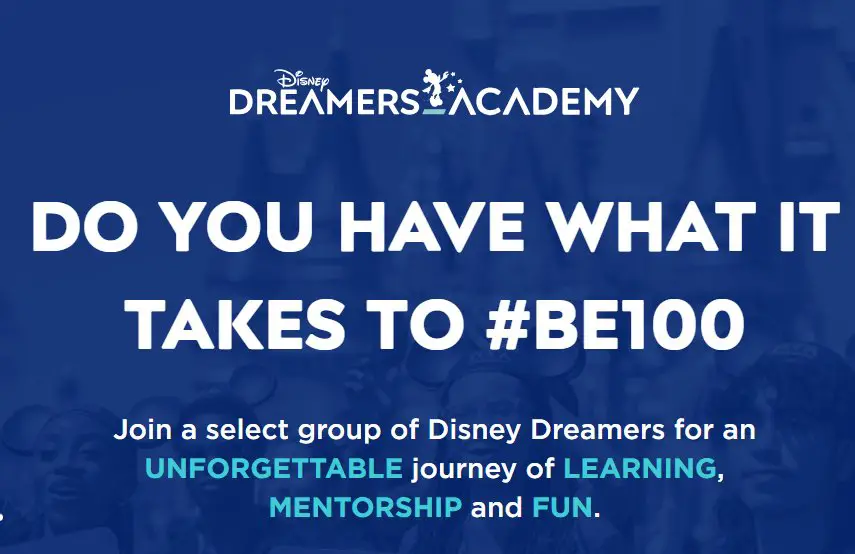 Disney Dreamers Academy Essay Contest – Win A Trip For 2 To Disney Dreamers Academy (100 Winners)