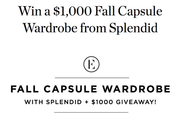 Dress up in a $1000 Fall Wardrobe! (Shopping Spree)