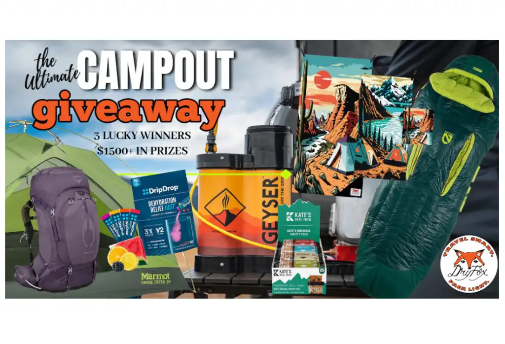 DryFoxCo The Ultimate Camp Out Giveaway - Win Outdoor Gear & More