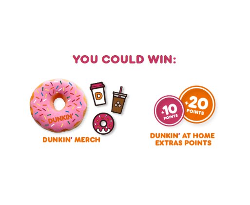 Dunkin' At Home Extras Harvest Hunt Sweepstakes and Instant Win Game - Win Dunkin Gift Cards, Pillows & More