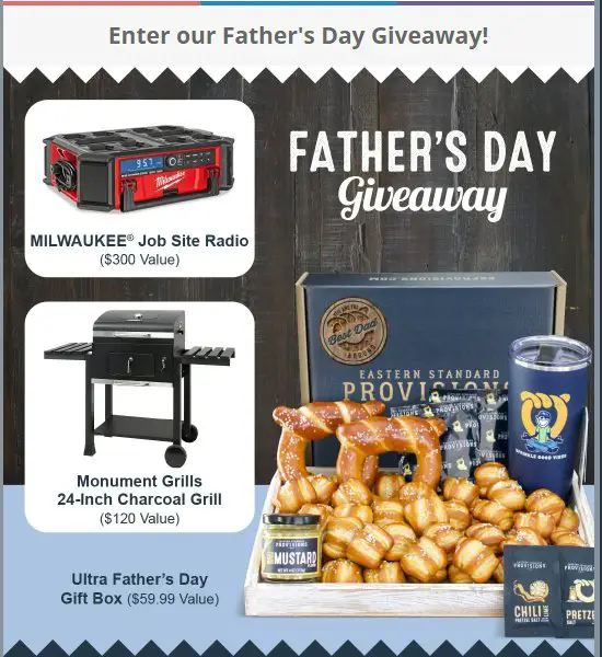 Eastern Standard Provisions Father’s Day Giveaway – Win A Charcoal Grill, A Milwaukee Wireless Outdoor Radio & More