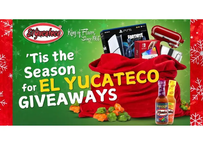 El Yucateco 'Tis The Season For El Yucateco Giveaways - Win A Gaming Console, Kitchen Appliance & More