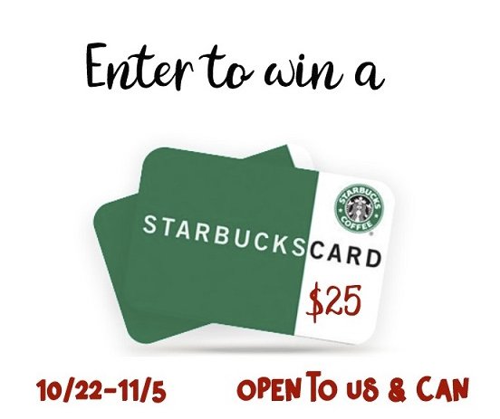 Enter To Win The $25 Starbucks Gift Card Giveaway!