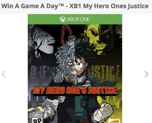 eStarland: Win a Game a Day Contest: XB1 My Hero Ones Justice