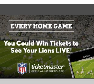 Every Home Game: Lions Sweepstakes