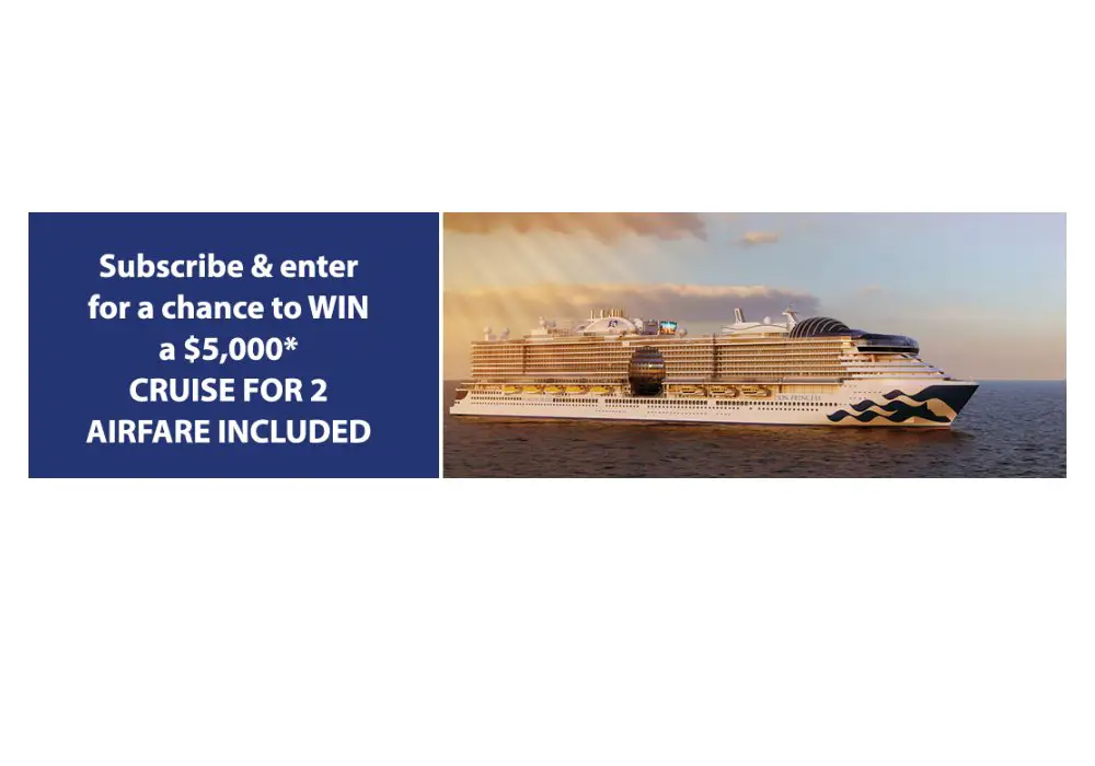 Expedia Cruises Win A Princess Cruise Sweepstakes - Win A Week-Long Cruise For 2