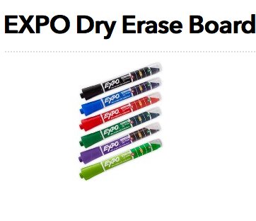 EXPO Dry Erase Board and Markers Giveaway