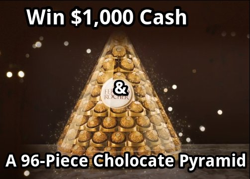 Ferrero Rocher Give A Golden Greeting Sweepstakes – Win $1,000 + 96 Ferrero Rocher Chocolates