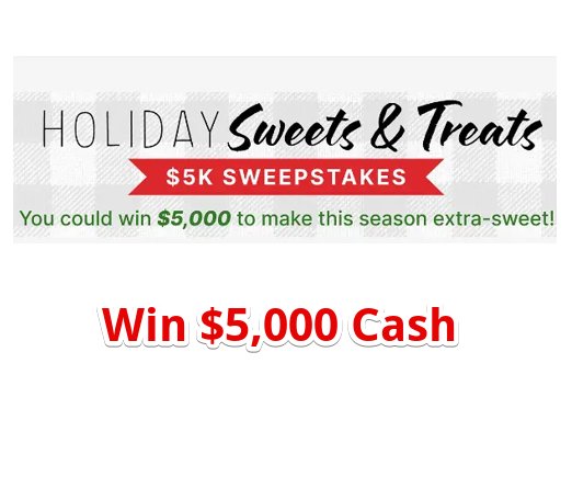 Food Network Holiday Sweet And Treat $5k Sweepstakes – Win $5,000 Cash