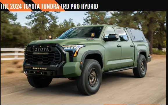 Forged 4X4 Toyota Tundra Sweepstakes - Win A 2024 Toyota Tundra TRD Pro Hybrid Camping Package