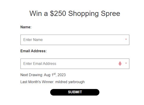 FragranceNet July Shopping Spree Sweepstakes  - Win $250 Worth Of Fragrance