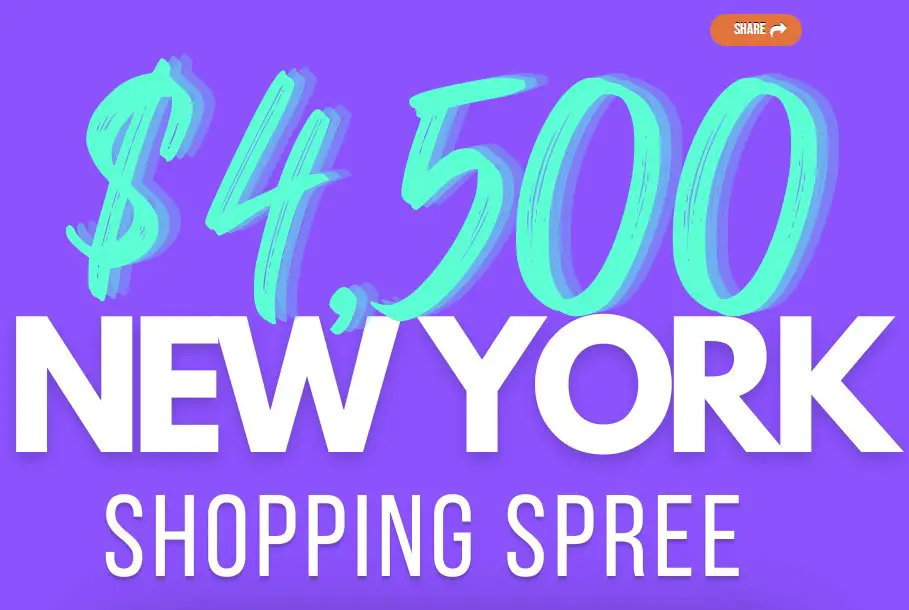 Frankly Media's $4,500 New York Shopping Spree Giveaway - Win $4,500 Cash