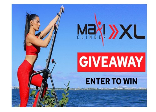 FREE MaxiClimber XL Bundle Giveaway - Win A $400 Exercise Machine